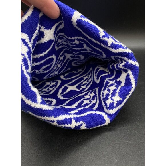 Subaru Of Bend Central Oregon Beanie Hat Blue White Spell Out - Picture 6 of 8